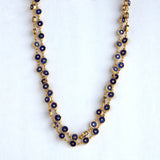 LAPIZ LAZULI SIGNATURE GOLD NECKLACE