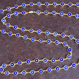 LAPIZ LAZULI SIGNATURE GOLD NECKLACE