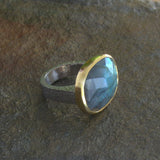 LABRADORITE ORGANIC RING