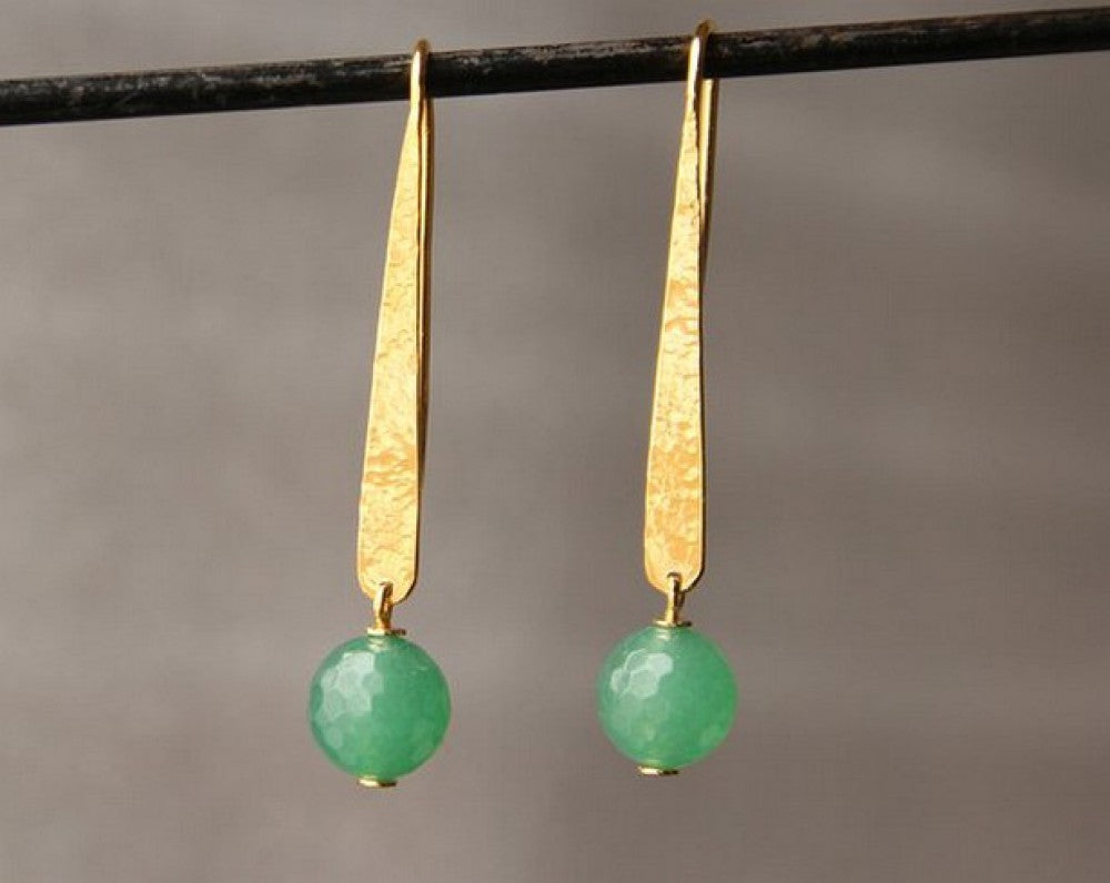 CHRYSOPRASE GOLD EARRINGS SONIA TONKIN
