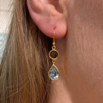 CITRINE BLUE TOPAZ EARRINGS SONIA TONKIN