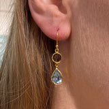 CITRINE BLUE TOPAZ EARRINGS SONIA TONKIN
