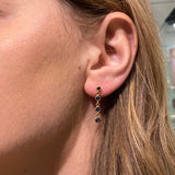 SAPPHIRE GOLD EARRINGS