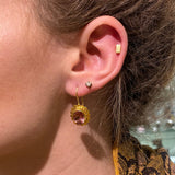 PINK TOURMALINE GOLD EARRINGS