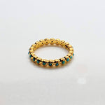 ROUND TURQUOISE 14KT GOLD RING SONIA TONKIN