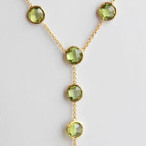PERIDOT GOLD NECKLACE