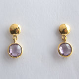 GEMSTONE STUD EARRINGS