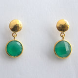GEMSTONE STUD EARRINGS