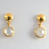 GEMSTONE STUD EARRINGS