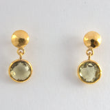 GEMSTONE STUD EARRINGS