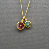 DOUBLE SUN GOLD NECKLACE