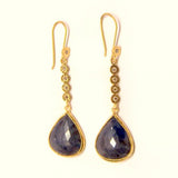 DIAMOND SAPPHIRE EARRINGS