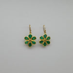 EMERALDS DIAMOND GOLD EARRINGS SONIA TONKIN