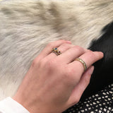 SAPPHIRE RUBY GOLD RING