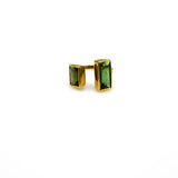 TOURMALINE OPEN GOLD RING