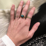 ORGANIC LABRADORITE GOLD RING