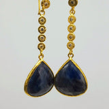 DIAMOND SAPPHIRE EARRINGS SONIA TONKIN