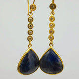 DIAMOND SAPPHIRE EARRINGS SONIA TONKIN