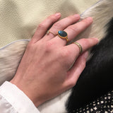 LABRADORITE GOLD RING