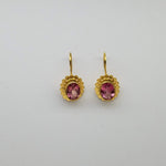PINK TOURMALINE GOLD EARRINGS SONIA TONKIN