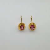 PINK TOURMALINE GOLD EARRINGS SONIA TONKIN