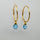 BLUE TOPAZ GOLD EARRINGS