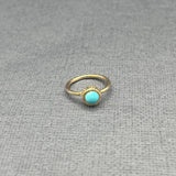 14KT GOLD TURQUOISE RING