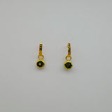 HAMMERED POST SUN EARRINGS