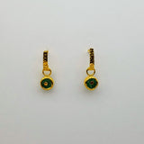 HAMMERED POST SUN EARRINGS