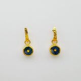 HAMMERED POST SUN EARRINGS