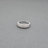 PAVE DIAMOND CROWN RING WHITE GOLD