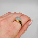 AQUAMARINE GOLD MIO RING
