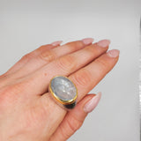 AQUAMARINE GOLD MIO RING