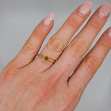CITRINE TEXTURED RING