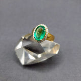 CLASSIC EMERALD & DIAMOND RING