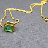 EMERALD GOLD NECKLACE