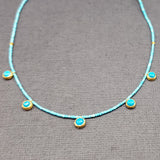 TURQUOISE ON TURQUOISE NECKLACE