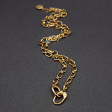 DOUBLE DIAMOND CLASP LINK CHAIN