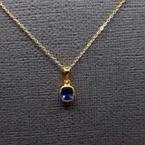 EMERALD OR SAPPHIRE PENDANT