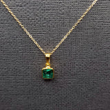 EMERALD OR SAPPHIRE PENDANT