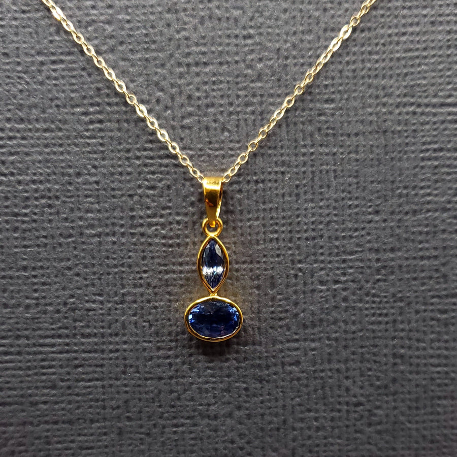 DOUBLE SAPPHIRE PENDANT