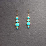 FOUR SHAPE TURQUOISE EARRINGS