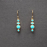TURQUOISE SHAPE EARRINGS
