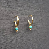 TURQUOISE CHARM EARRINGS