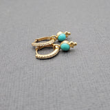 TURQUOISE CHARM EARRINGS