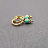 TURQUOISE CHARM EARRINGS