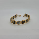GEMSTONE HINGED BRACELET