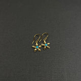 SUNFLOWER TURQUOISE EARRINGS