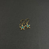 SUNFLOWER TURQUOISE EARRINGS