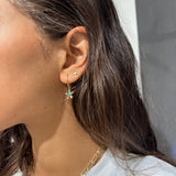 SUNFLOWER TURQUOISE EARRINGS